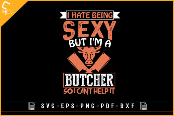 Funny Butcher T-shirt Sublimation Design Review
