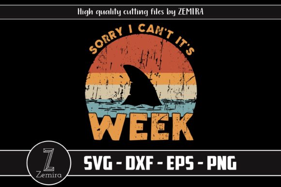 Sorry I Can't It's Week Funny Shark Gift Review